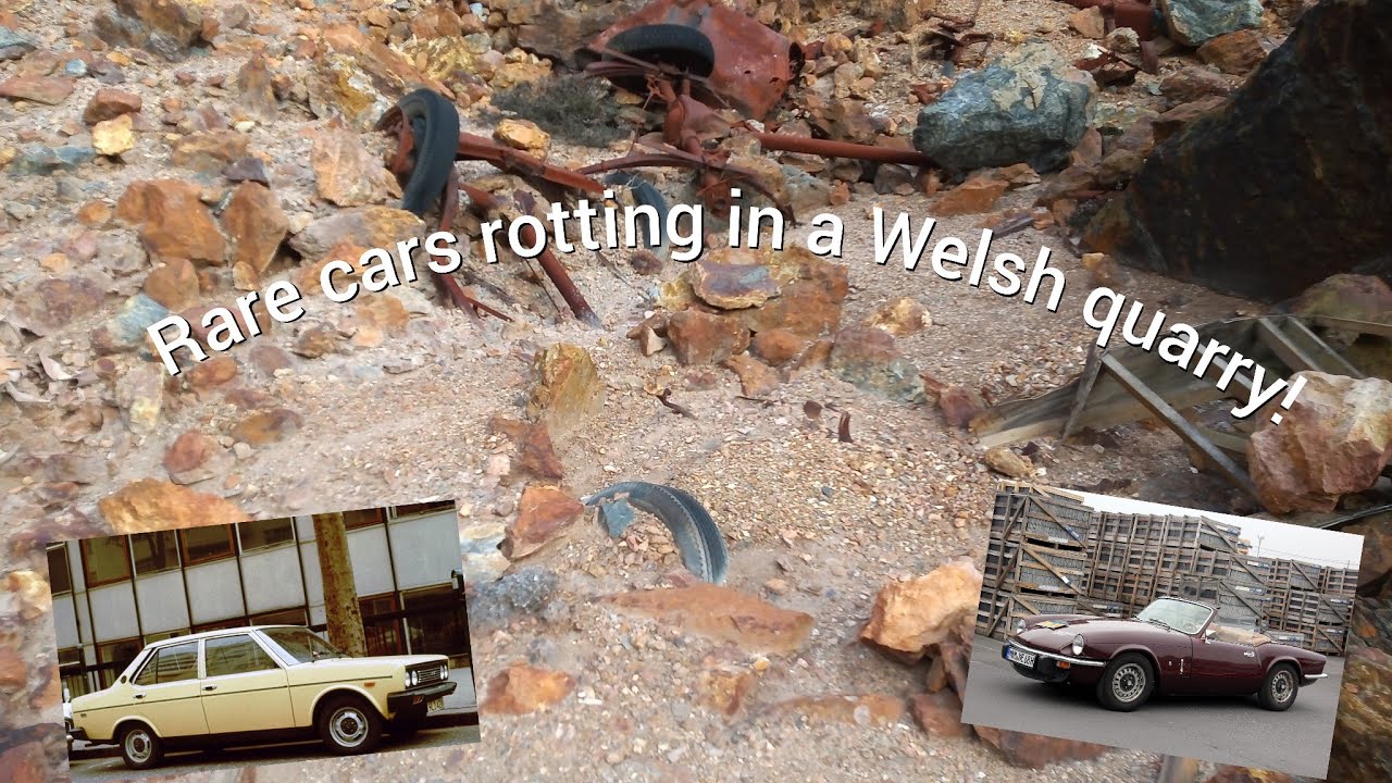 Exploring a quarry full of forgotten classic cars