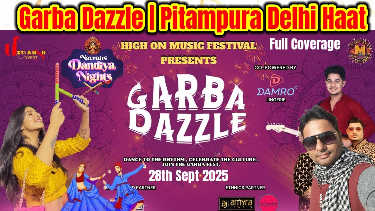 Garba Dazzle 2.0 | Dandiya Night Pitampura Delhi Haat | Garba Night Full Dhum 🕺🏻💃🏻