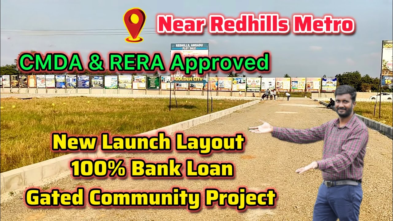CMDA approved Villa Plots For Sale In Chennai Redhills | Individual House 28/- Lakhs