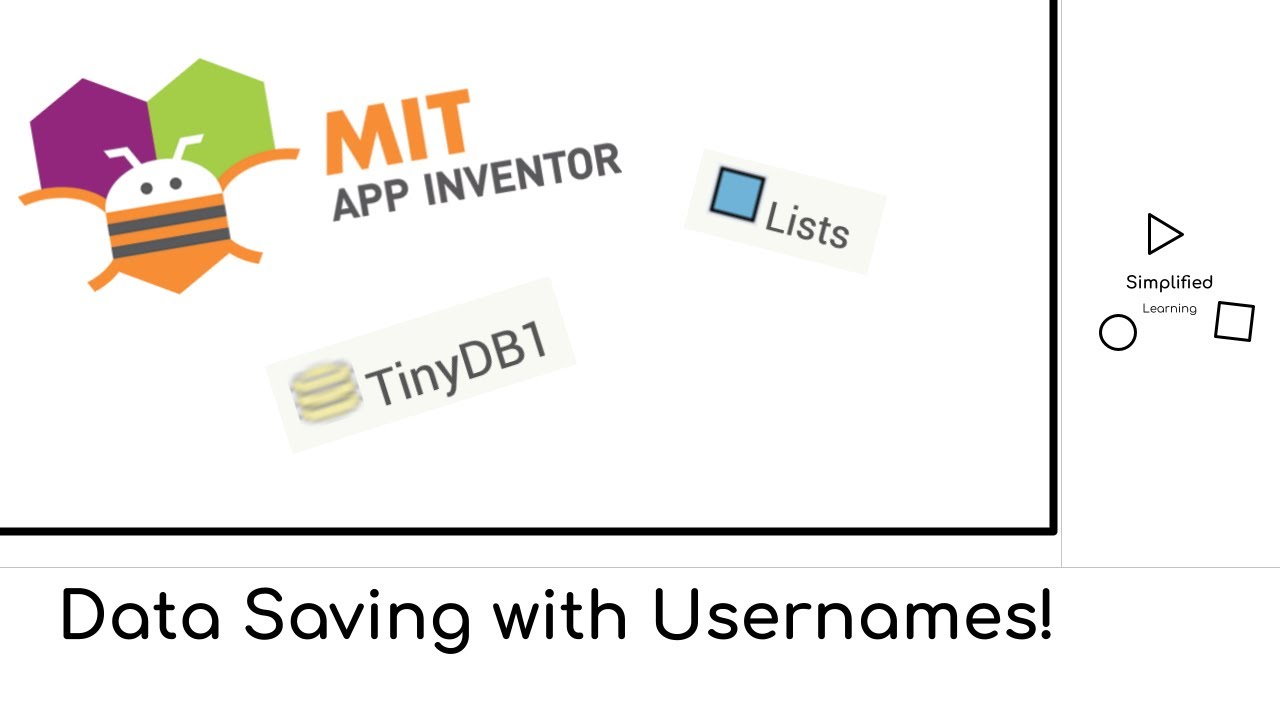 How to make a login in MIT App Inventor! (Save data under  different username profiles!)