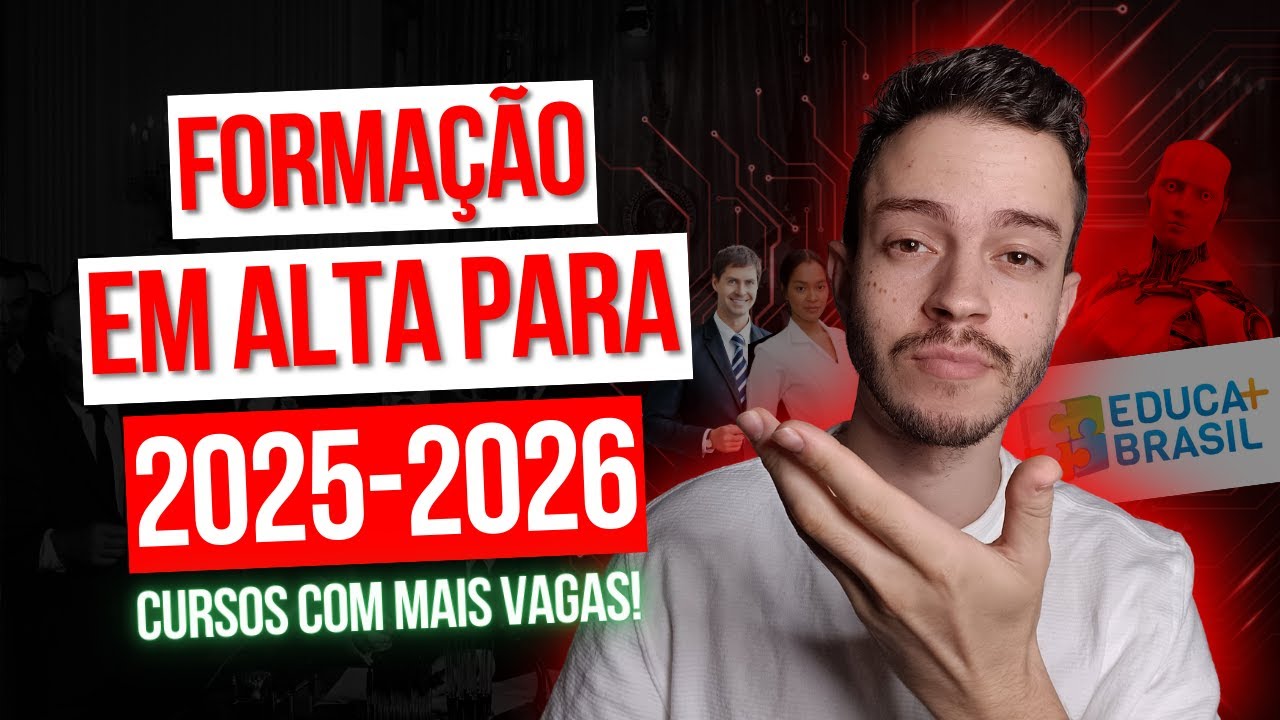 5 CURSOS PROFISSIONALIZANTES em ALTA para 2025 (Mais Vagas) - FONTE EDUCA MAIS BRASIL