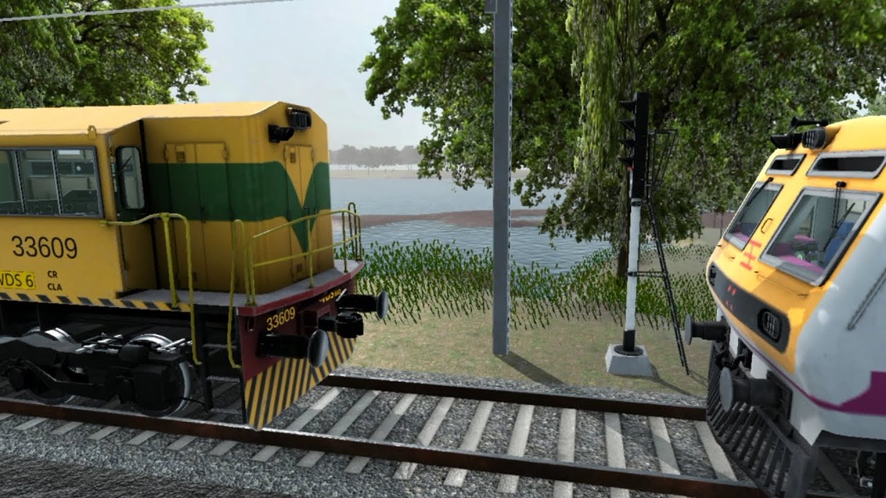 Demo passenger train coupling by wds shunter #train #subscribe #railway #railworks #share #like 