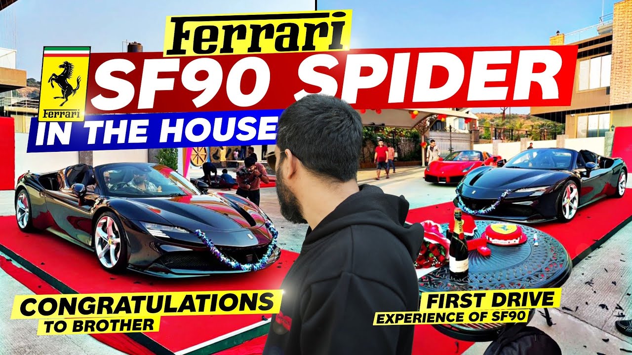 Ferrari SF90 Spider in the house 😍| First Drive Experience of SF90 🔥@ShreyaAmitVlogs