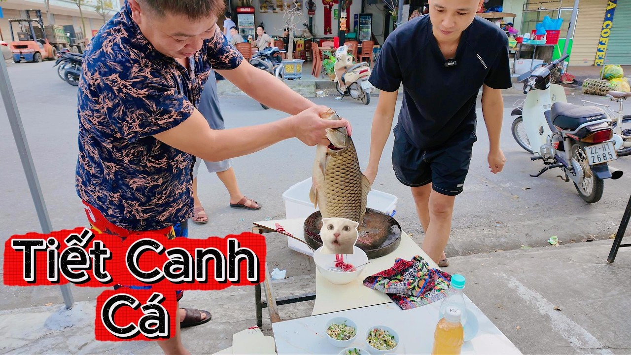 Tiết Canh Cá Hãm Trực Tiếp - Bắc Ninh Ẩm Thực
