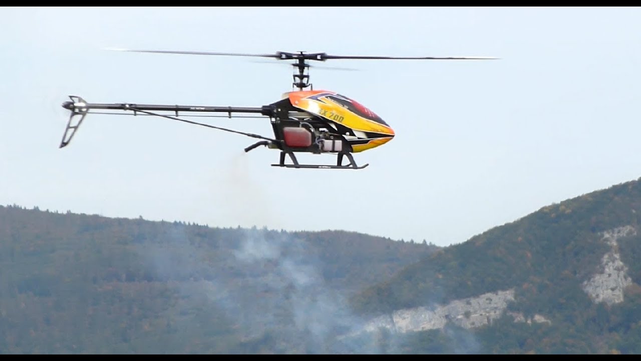 HELICO TREX700 accrobaties aériennes HELICOPTER MOTOR THERMIQUE MODELISME MODEL