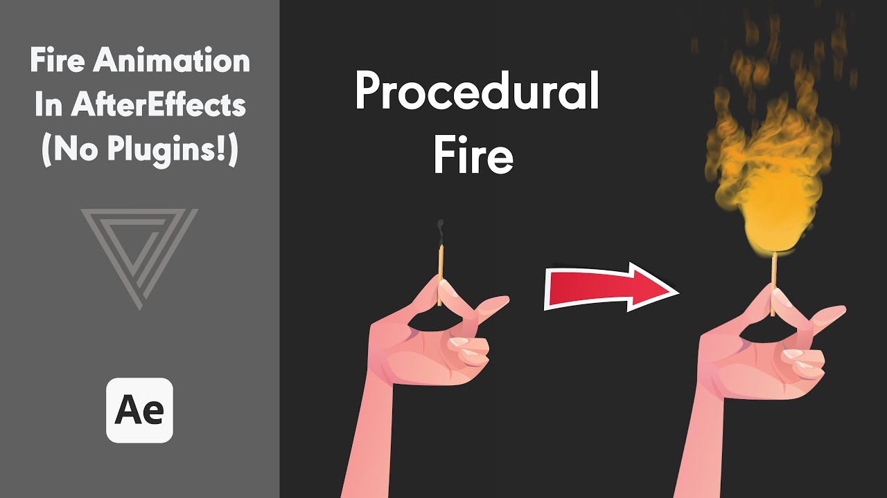 How to create Fire in After Effects! (NO PLUGINS!)