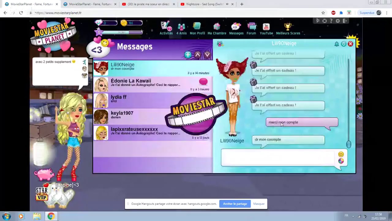 Je pirate ma soeur en direct sans quelle le sache