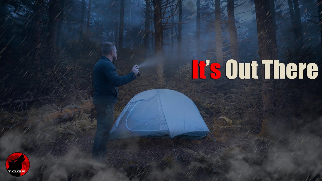 Rain Camping in the Eerie Dense Fog with a Ghost Guardian - Overnight Adventure