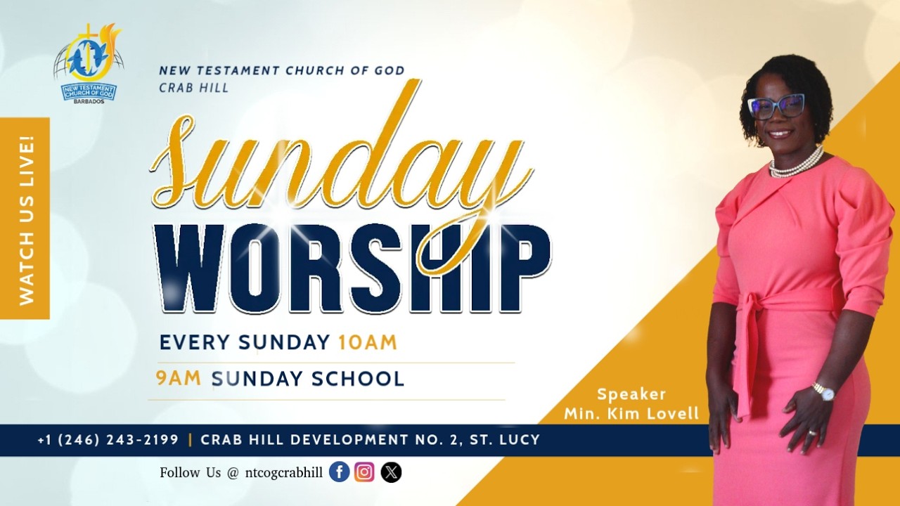 Praise & Worship Service (Ladies Sunday) | NTCOG Crab Hill, Barbados