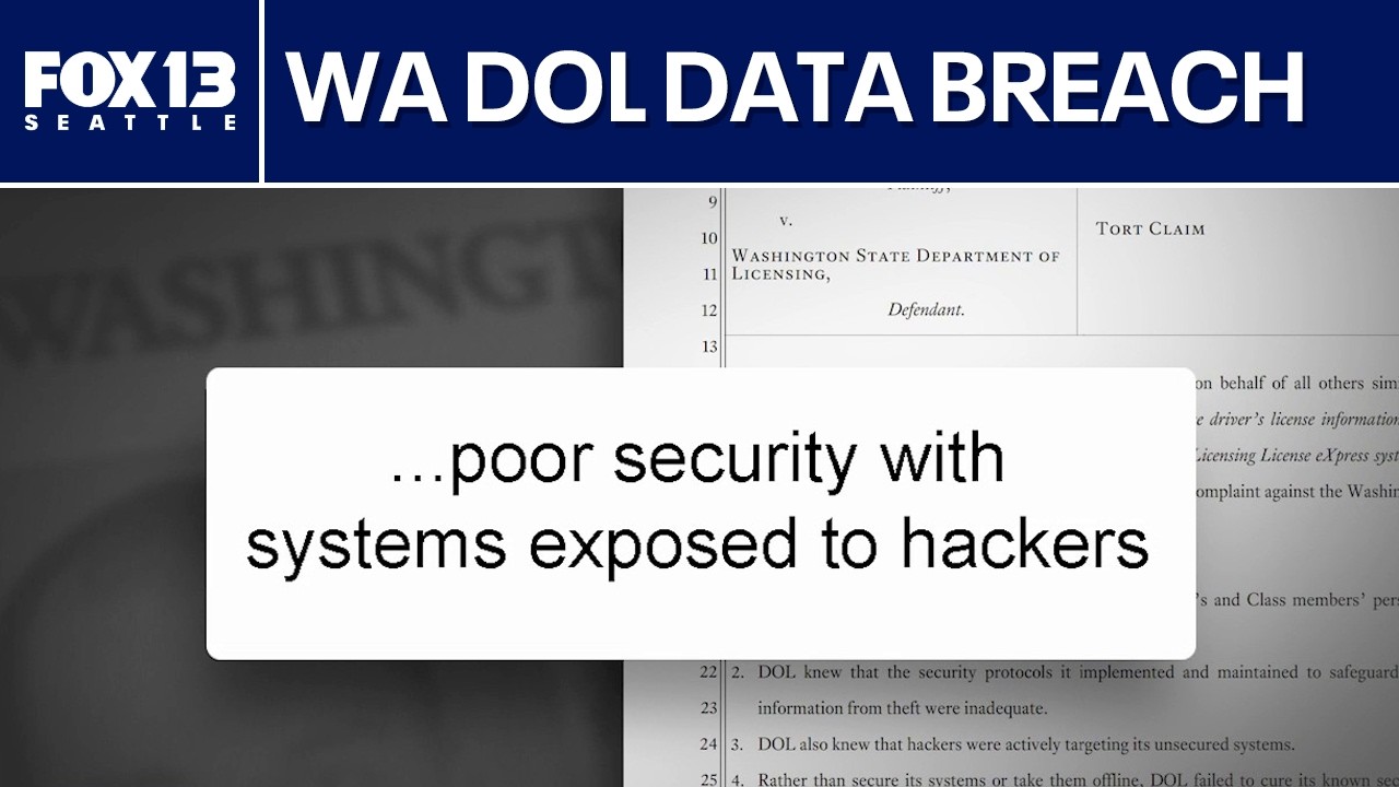 Tort claim alleges Washington DOL security flaw exposed driver data for years