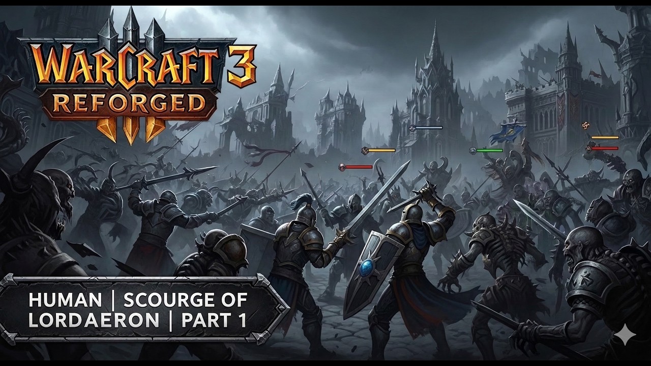 Warcraft 3 Reforged Gameplay Walkthrough - Human - Scourge of Lordaeron - Part 1 1440p 60fps