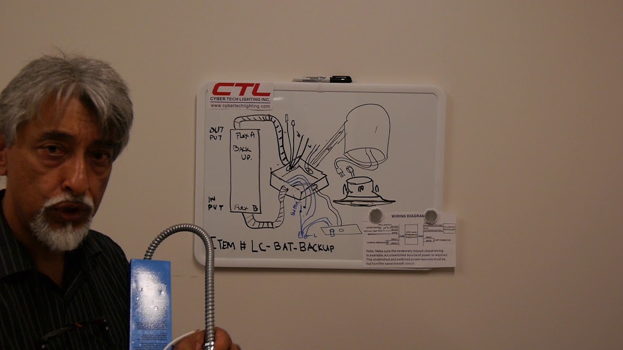 LC-BAT-BACKUP LED Downlight Battery Backup Install