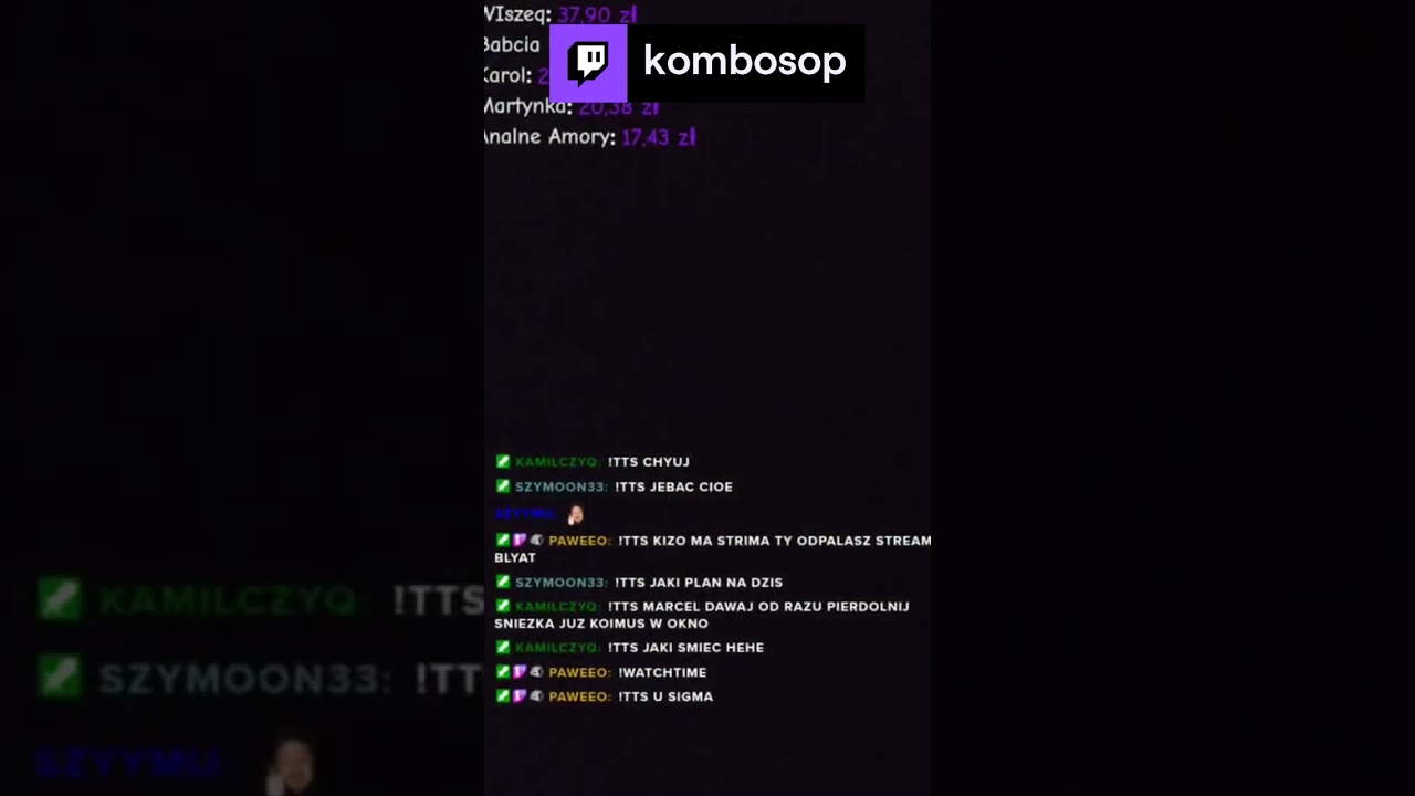 UPADEK KOMBOSA NA STREAMIE IRL | twitch.tv/kombosop #goats