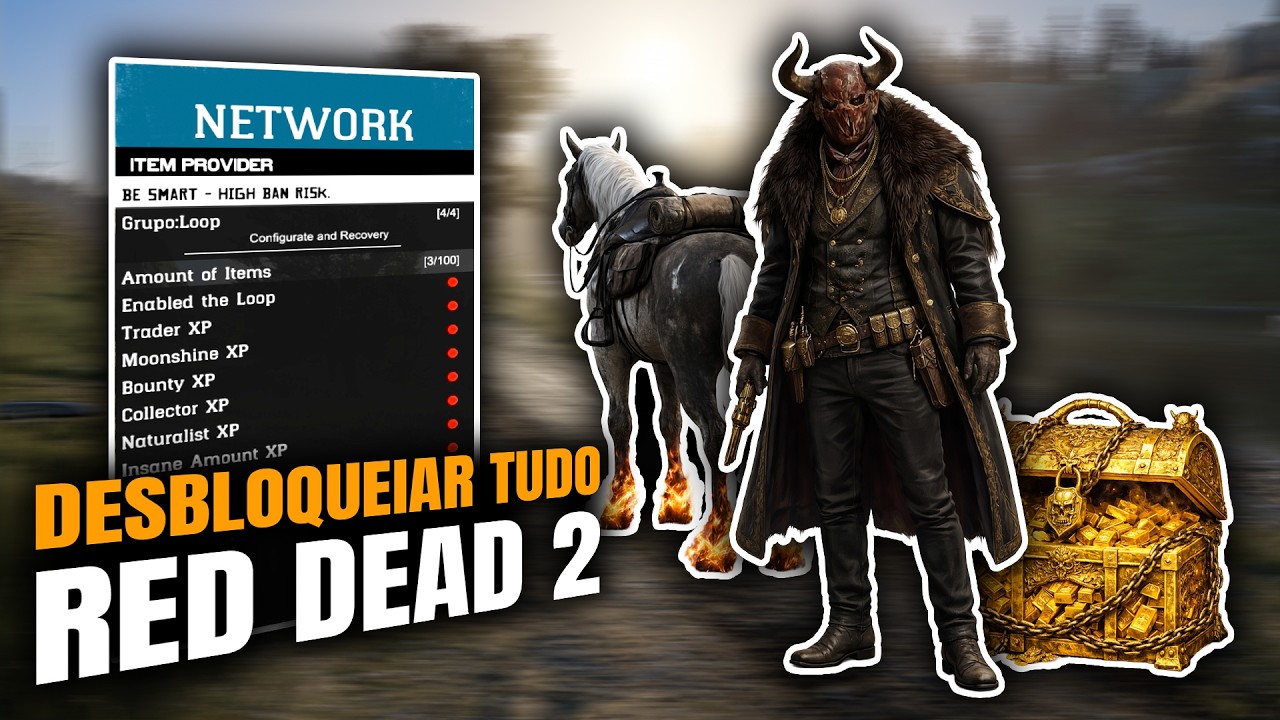 O MELHOR Mod Menu RDR2 2026: Dinheiro Infinito + God Mode Undetected!