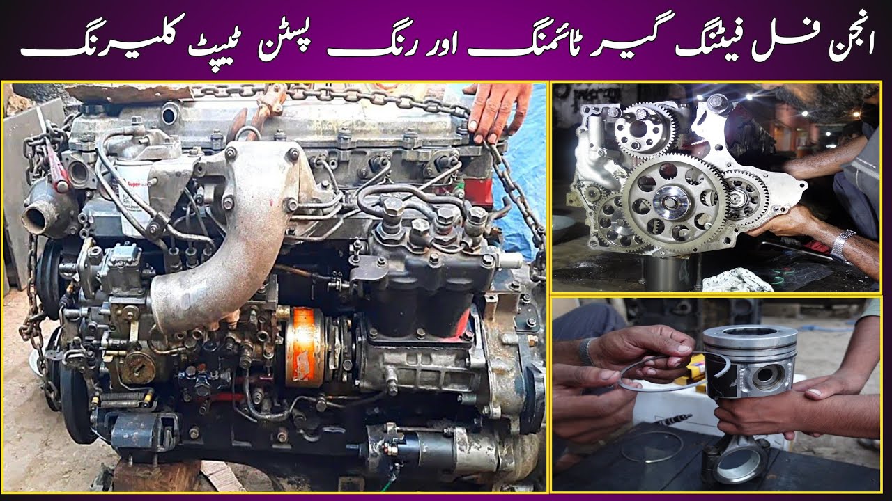 Rebuilding | Diesel Engine JO8c full fitting | Ring piston tappet clearing and timing setting