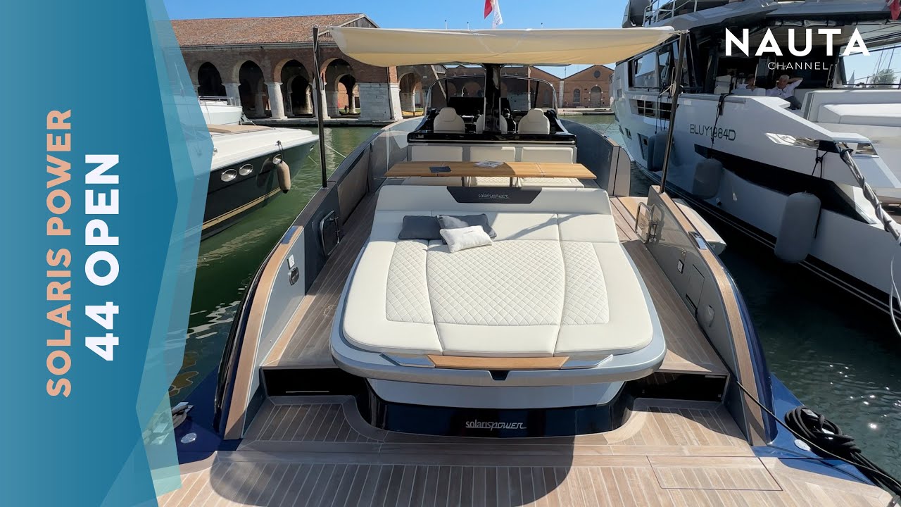 Solaris Power 44 open - walkaround yacht POV tour esterni e cabine