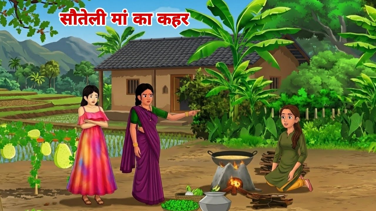 सौतेली मां का कहर। Step mother's wrath। hindi story। #shortmoralstory 