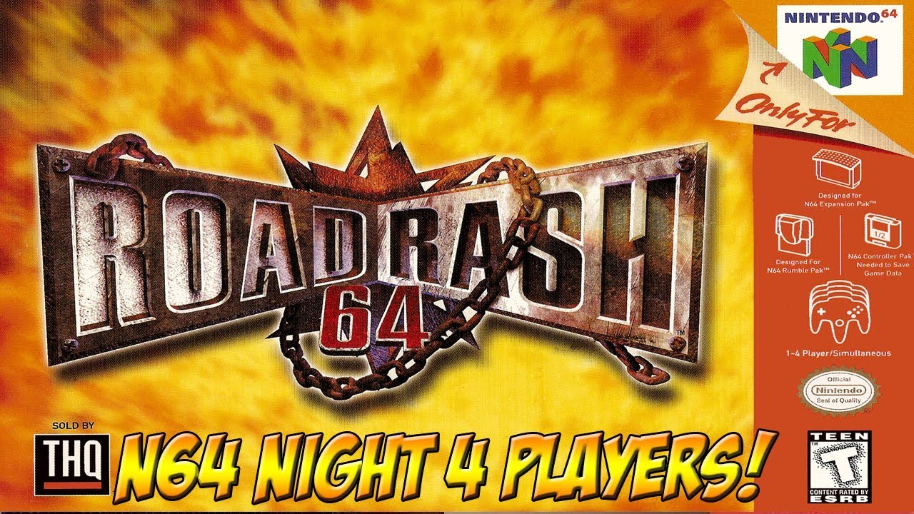 N64 Night! Road Rash 64 Multiplayer! - YoVideogames