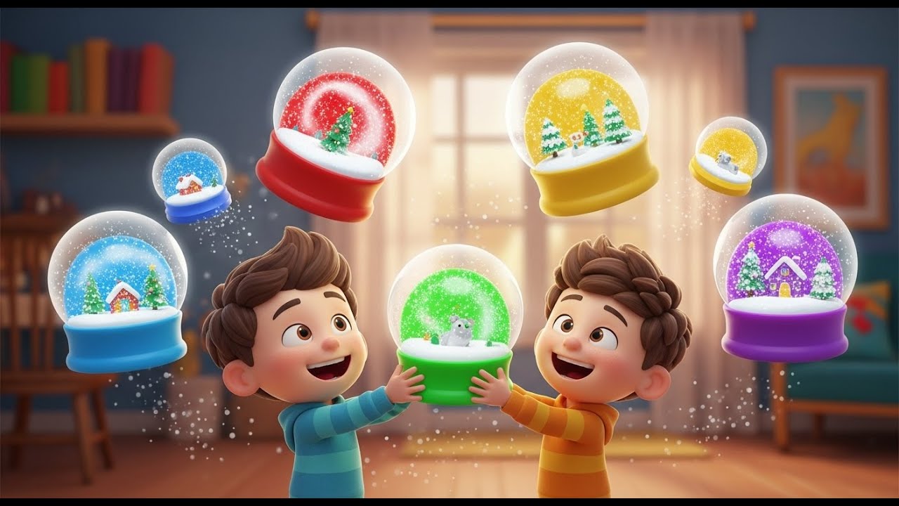 Cinco Pequeñas Bolas de Nieve Sacuden, Sacuden | Rimas Infantiles y Canciones para Niños