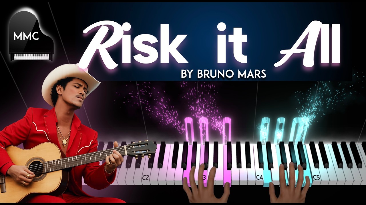 Risk it All by Bruno Mars piano cover/tutorial + sheet music + lyrics