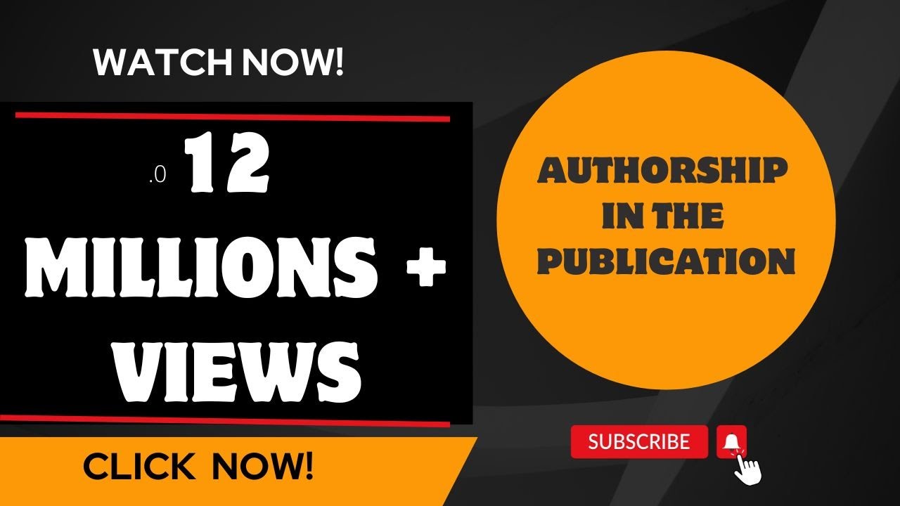 Authorship in the Publication (First Author, Second Author, Co-author, and Corresponding Author).