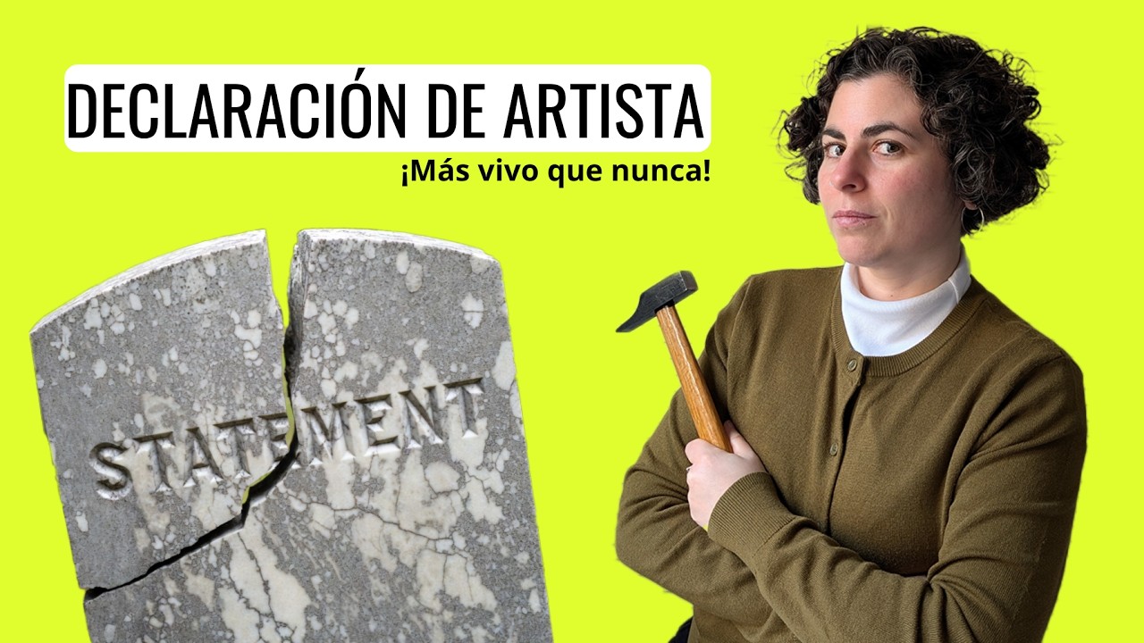 Cómo escribir tu statement artístico (sin miedo ni rigidez) | Declaración de artista