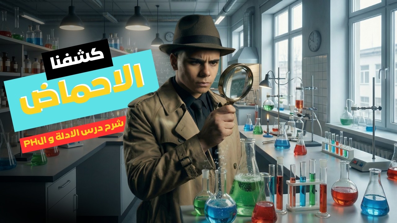 شرح درس الأملاح والأدلة الكيميائية أولى إعدادي ترم تاني 2026  سر الـ pH والكرنب الأحمر! 🔥