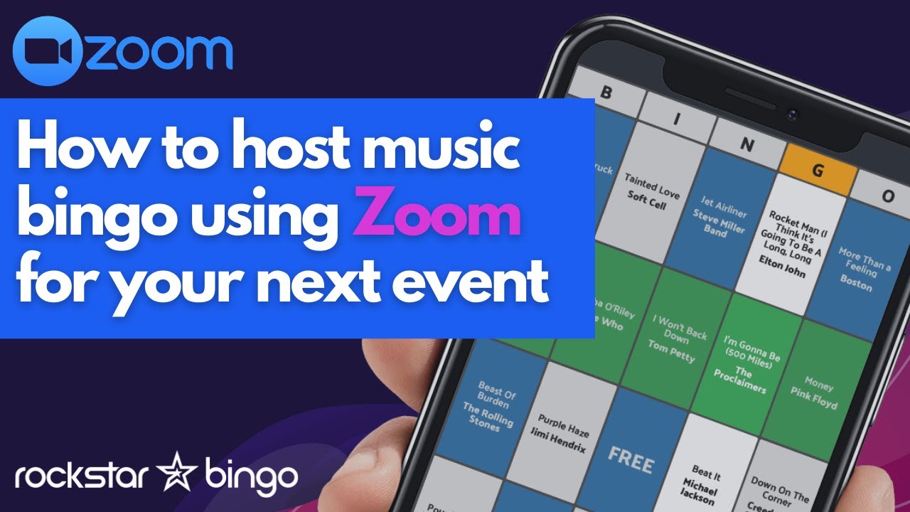 How to Host a Music Bingo Game Using Zoom for your Next Party or Office Party Night