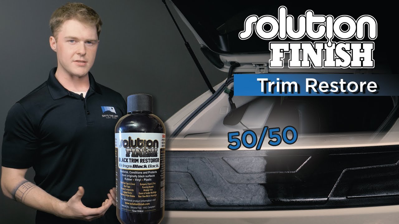 Back to Black! Solution Finish Trim Restore◢◤ Sky's The Limit Car Care