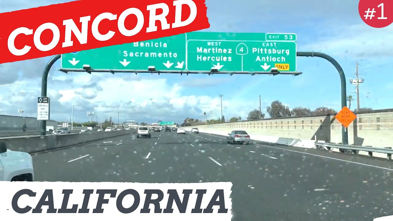 CONCORD CALIFORNIA, Driving touring video, Rainy Days, Freeway 680 Driving