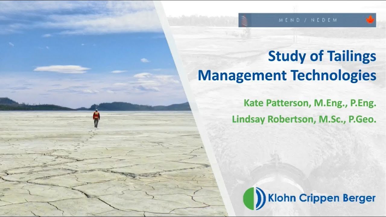 Study of Tailings Management Technologies