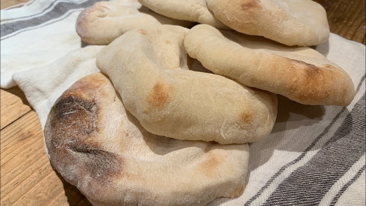 床屋メシ | Pita Bread ピタパン Flat Bread | Barber Meal