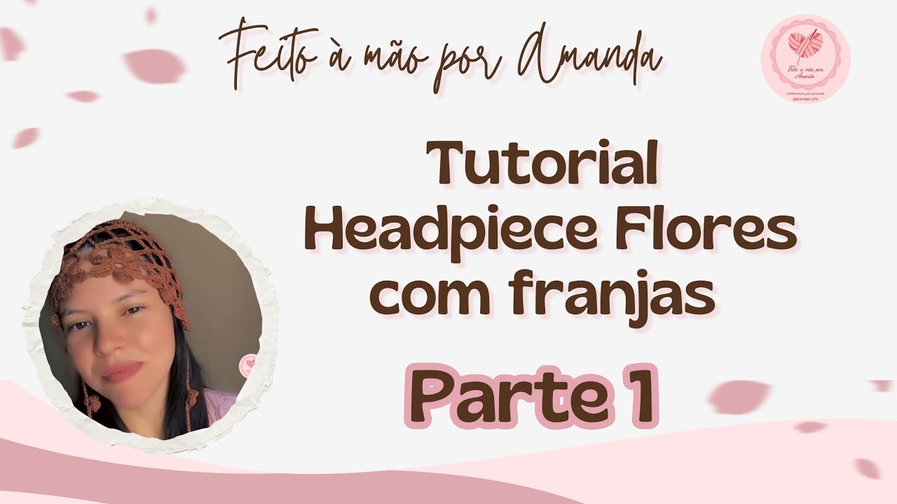 Vem aprender a fazer essa headpiece (toquinha) em crochê #tutorial #headpiece #crochet  #croche 