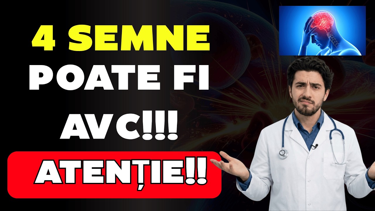 ⚠️ AVC-ul nu avertizează de două ori: Aceste 4 semne apar cu câteva ore înainte (nu le ignora)