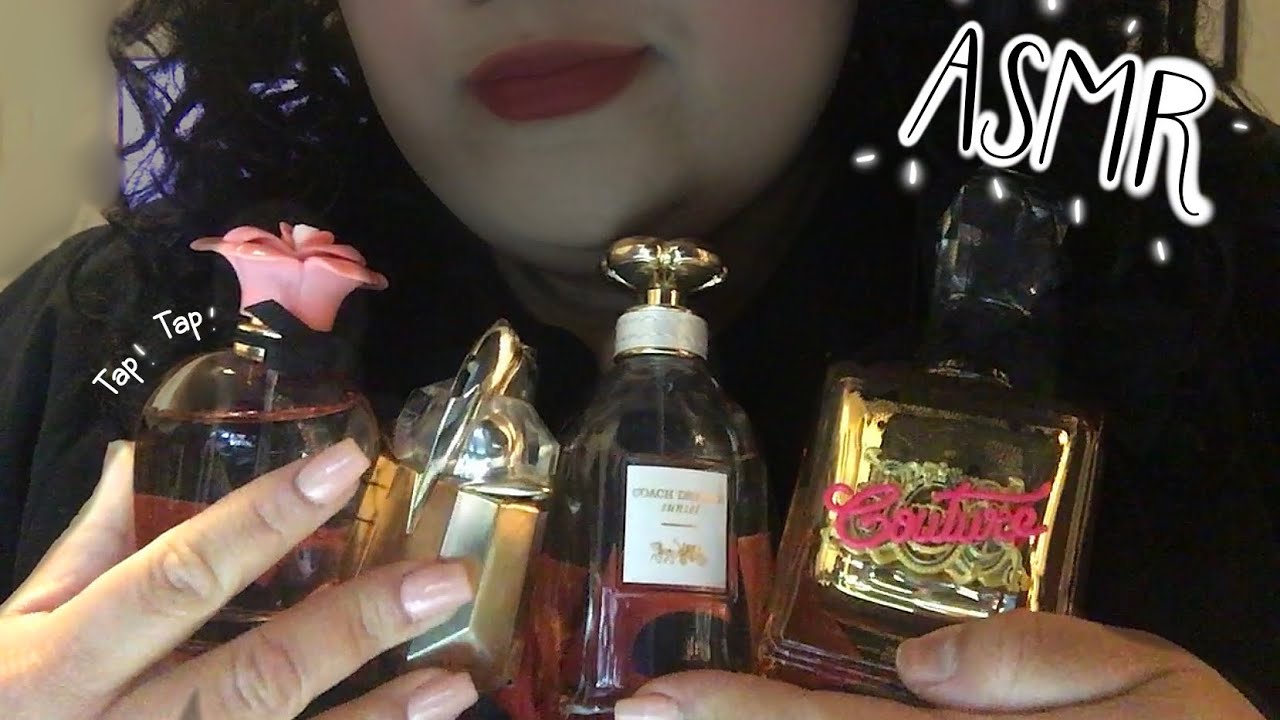 ASMR Perfume Collection My Favorite Perfumes | Glass Tapping Sounds Softly Spoken