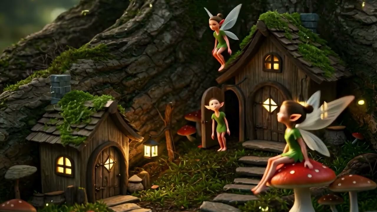 Fairycore FOREST FARIES Ambience 🍄 Soft Lullabies, Glowing Moss & Gentle Forest Whispers Fairies