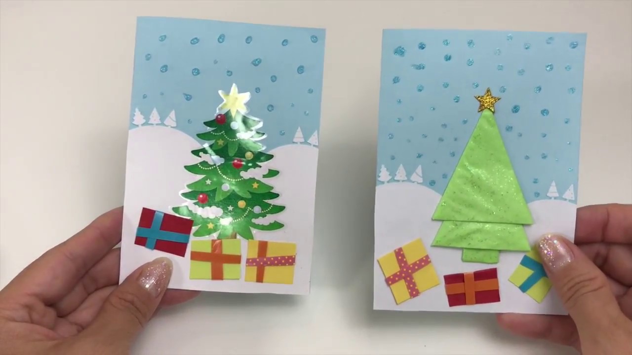 Faça você mesma - Cartão de NATAL - Passo a Passo DIY 1-3