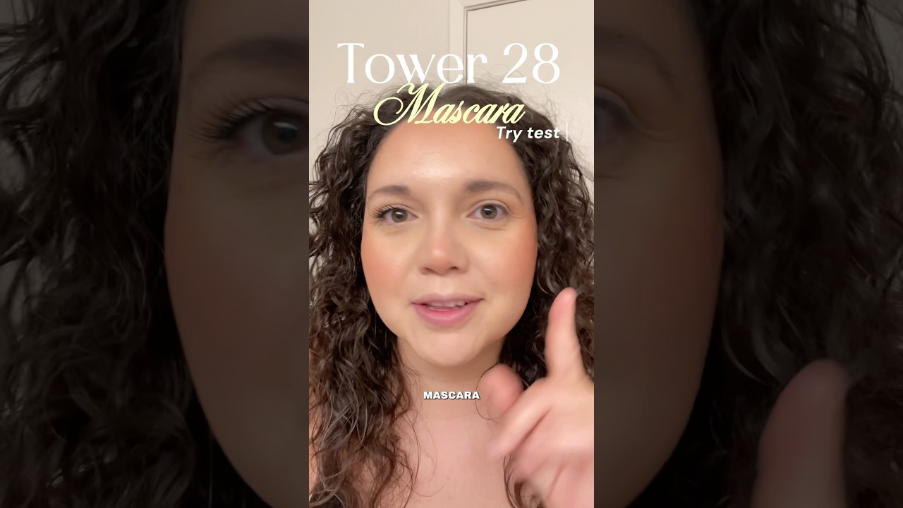 Tower 28 MakeWaves Mascara Test | Best Clean Beauty Mascara #tower28beauty #cleanbeauty #beautytips