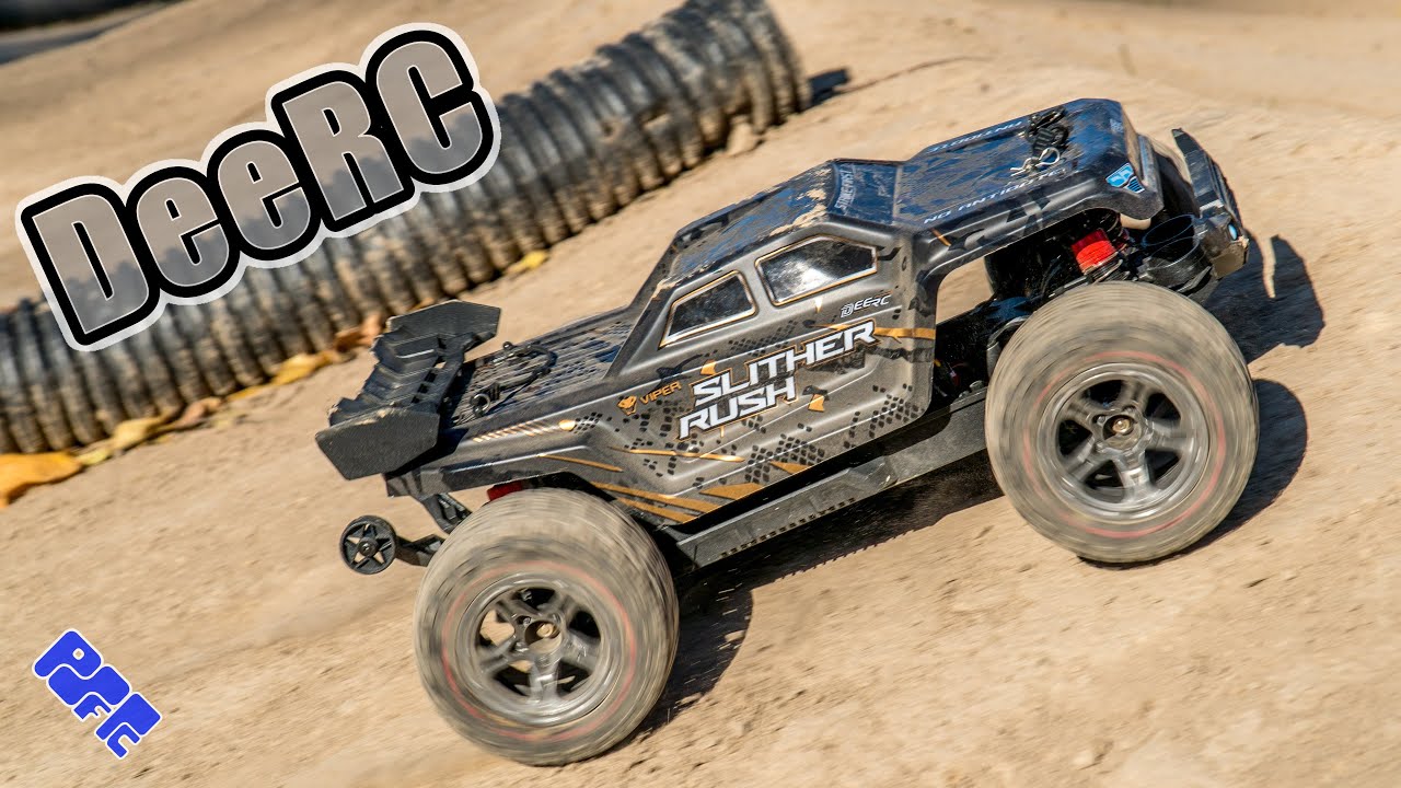 Недорогой DeeRC 209E Протестирован на гусеницу, удар и скорость — это Slither Rush!