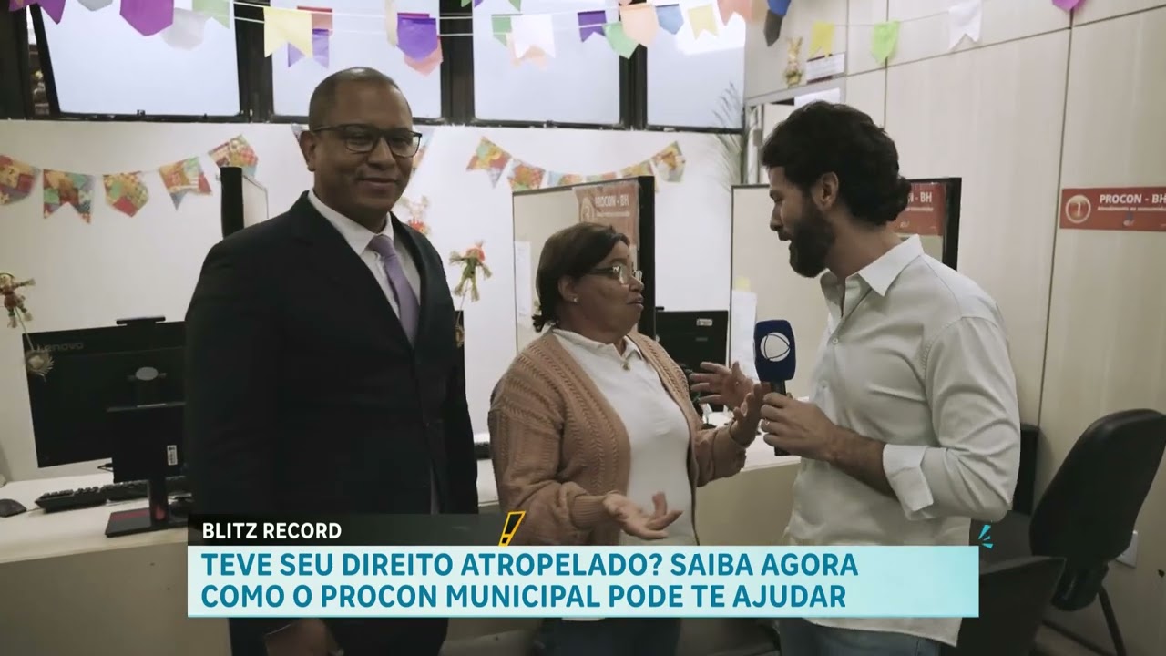 Blitz RECORD: Procon de BH atende 500 consumidores por mês com problemas em produtos e serviços