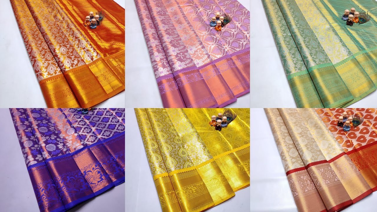 Grand Wedding Tissue Silk Sarees | WhatsApp - 8344378186 #tissuesarees #silksaree #weddingsilksaree