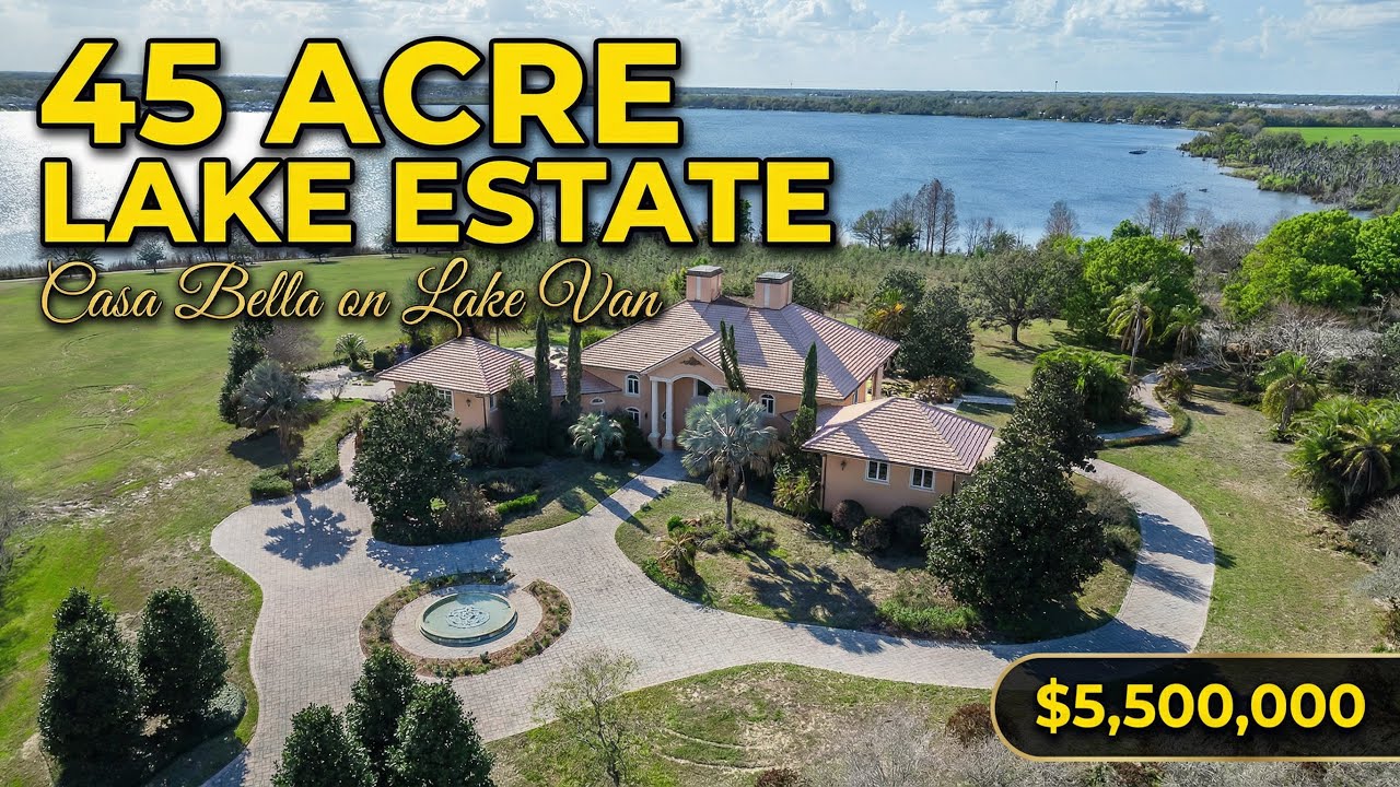 45 Acres of Pure Privacy: Inside Casa Bella's $5.5M Lakefront Mansion