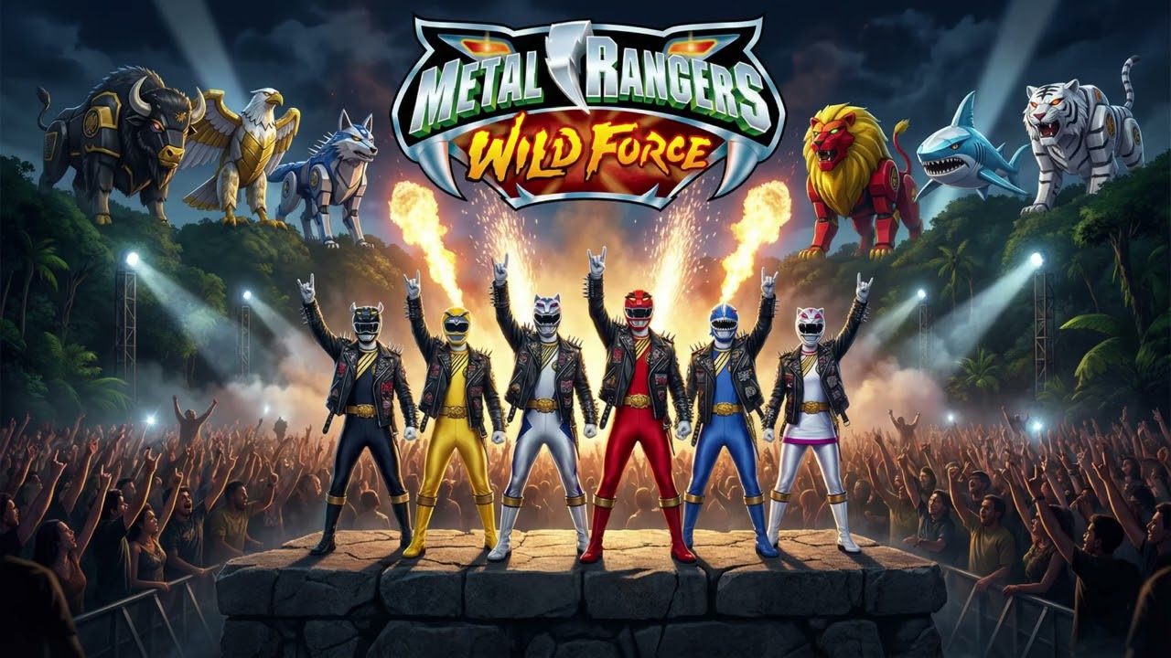 Metal Rangers Wild Force! An AI Metal Cover of the Power Rangers Wild Force opening theme!