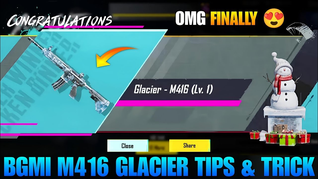 M4 Glacier Crate Opening | Bgmi New Classic Crate Opening | Bgmi Glacier M416 Crate Opening