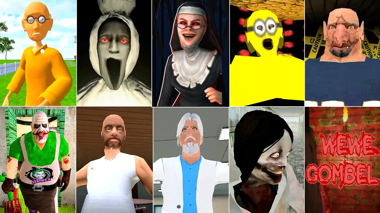 Caught Battle #57 - Evil Nun Maze - The Twins Police Mod - Minion Granny - Joker Mr Meat - Doctor 3D