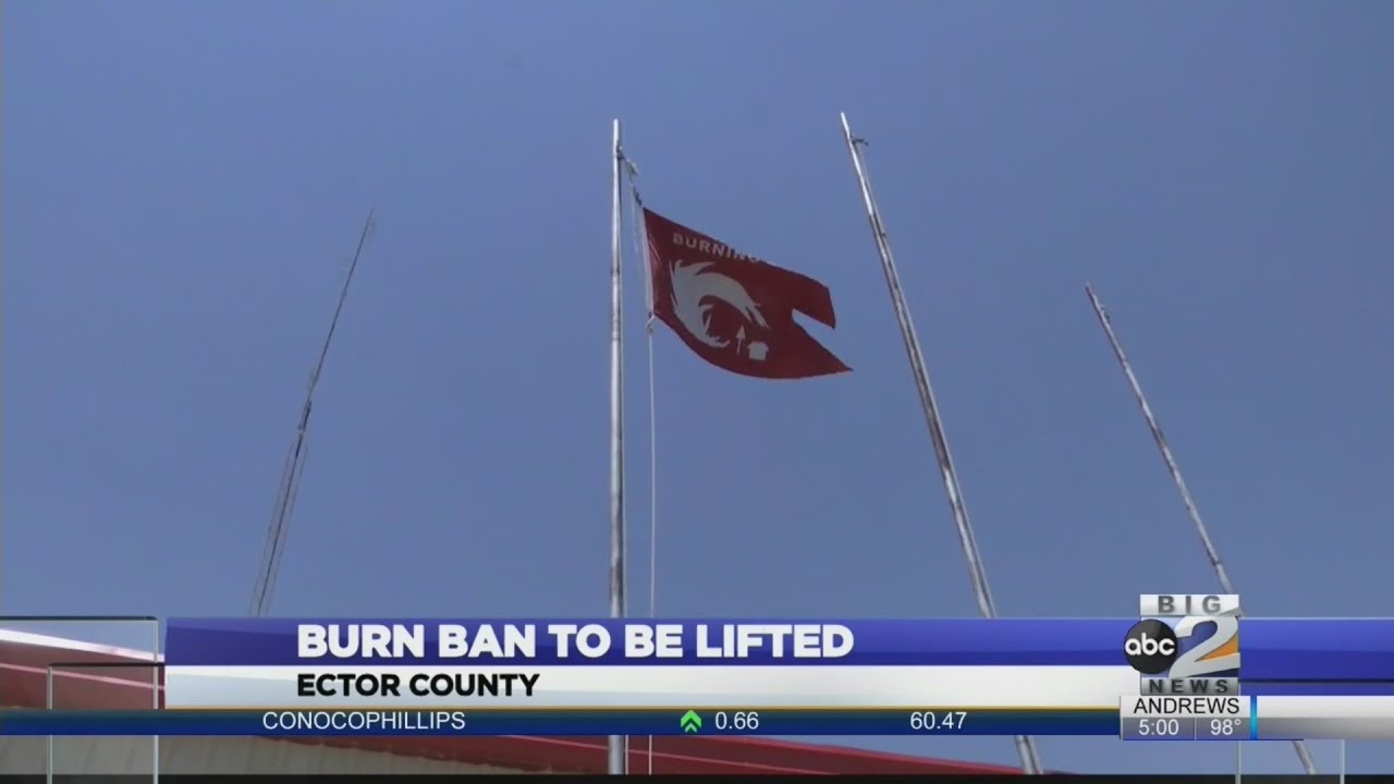 Ector Co. burn ban to be lifted
