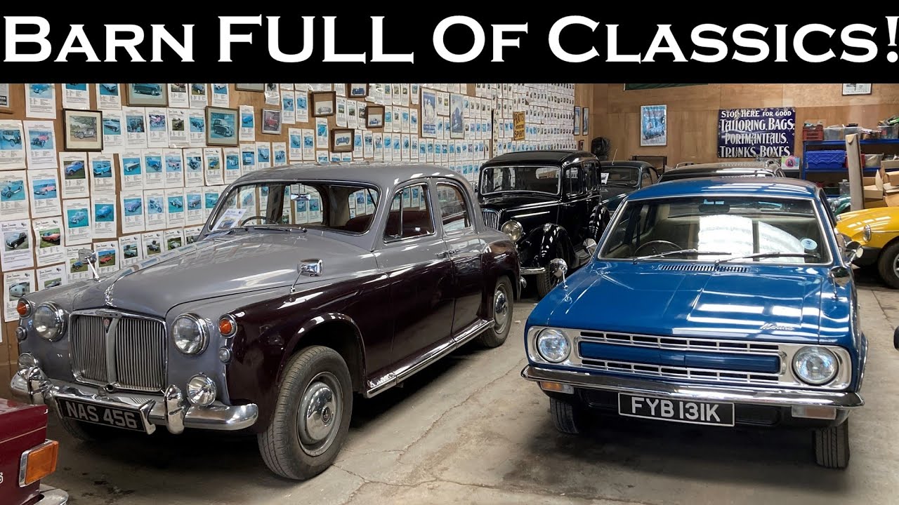Barn FULL Of Classic Cars! Morris Marina, MGB, Rover P4! Pioneer Automobiles Dealer Tour