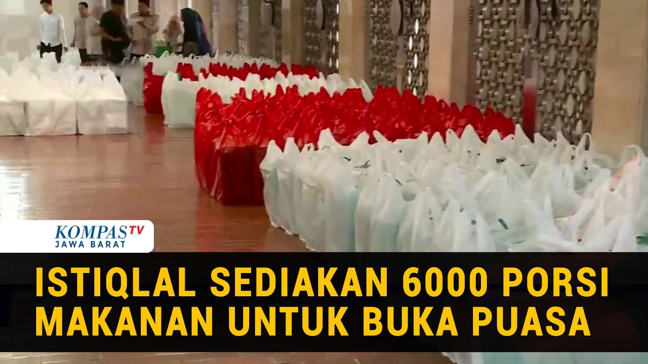 Suasana Masjid Istiqlal Gelar Buka Puasa Bersama Perdana, 6000 Porsi Disiapkan