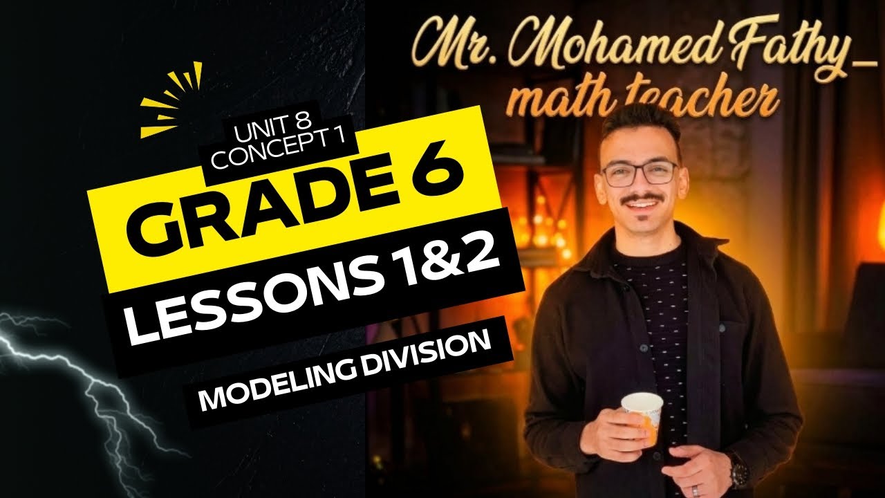 Math grade 6 unit 8 concept 1 lessons 1&2( Modeling division) Mr. Mohamed Fathy 