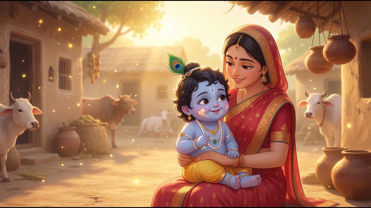 Achyutham Keshavam Krishna Damodaram 🙏 | Superhit Krishna Bhajan | Peaceful Devotional Song